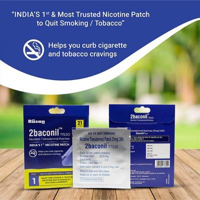 2baconil TTS30 21mg Nicotine Transdermal Patches - Nicotine Patch