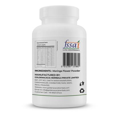 Goldenacacia Herrbals Moringa Flower Powder 50 gm - Pure Herbs
