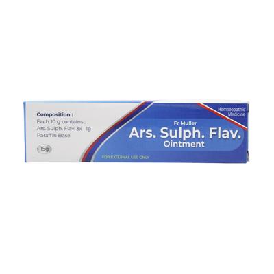 Father Muller Ars. Sulph. Flav. Ointment 15 gm - Speciality Medicine