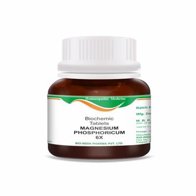 Bio-India's Biochemic Tablet - Magnesium Phosphoricum 6X 25 gm - Speciality Medicine
