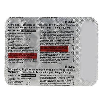 MYGAIN PRO P 2 Tablet 10's - Diabetes-Ant