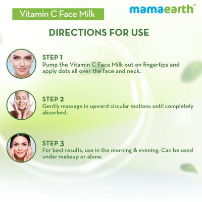 Mamaearth Face Milk Moisturizer - Vitamin C 100 ml - Face Moisturizers