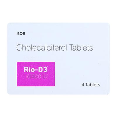 RIO D3 60000iu Tablet 4's - Supplements-Vit