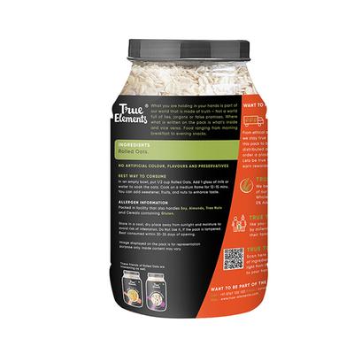 True Elements Rolled Oats 1200 gm - Nutritional Bars
