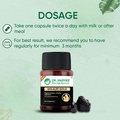 Dr.Vaidya's Shilajit Gold Capsule 30's - Pure Herbs