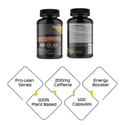 Vitaminhaat Caffeine Pro-Lean Series 200 mg Capsule 100's - Weight Loss