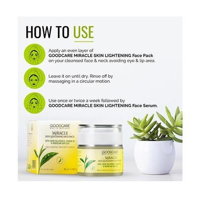 Goodcare Miracle Skin Lightening Face Pack 50 gm - Face Packs