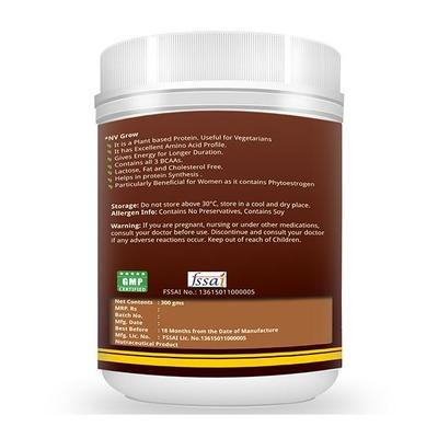 Natures Velvet NVGrow Soy Protein Powder - Chocolate Flavour 300 gm - Health Products