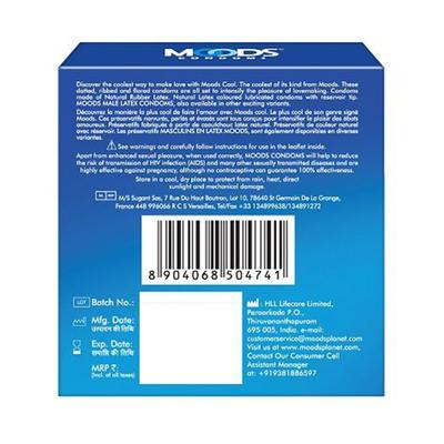 Moods Silver Condoms - Cool 3's - Plain/Flavoured Condoms