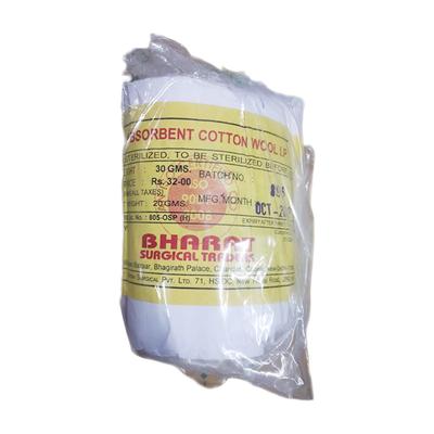 Bharat Absorbent Cotton Wool 30 gm - Cotton Wool & Swabs
