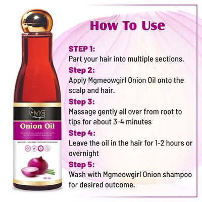 MGmeowgirl Onion Oil 200 ml - Hair Oils
