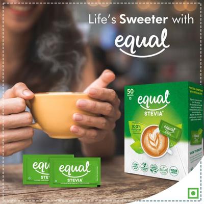 Equal Stevia Sweetener Sachet (Pack of 3 x 50's) 1's - Sugar Substitute