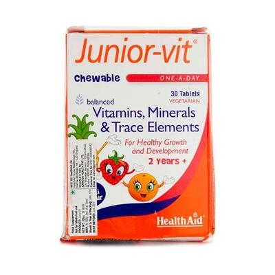 HealthAid Juniorvit 30 Chewable Tablets - Multi-Vitamins