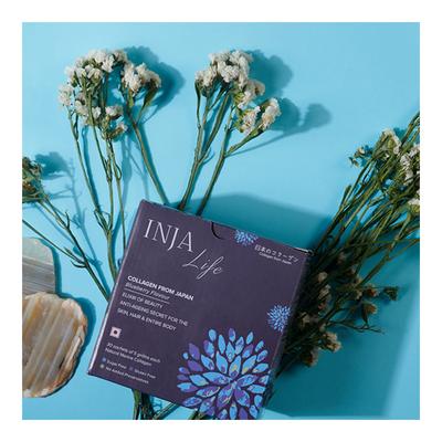 INJA Life Collagen Sachet - Blueberry Flavour (Pack of 30 x 5 gm) (N) - Hair & Skin