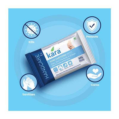 Kara Hand Sanitizing Wipe 10's - Hand Sanitizer