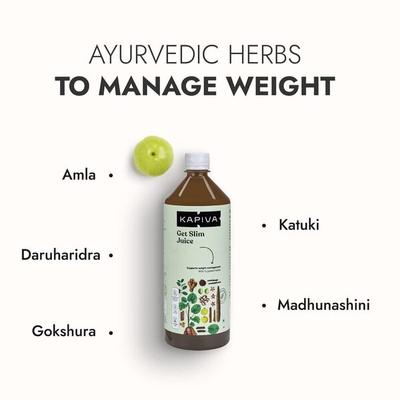 Kapiva Get Slim Juice - Pack of 2 x 1 litre - Ayurvedic Juices