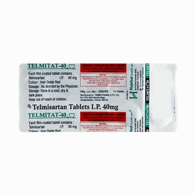 Telmitat 40mg Tablet 10'S - Hypertension-Ang
