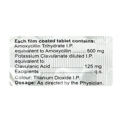 XOCLUB 625 Tablet 10's - Bacterial Infections-Pen