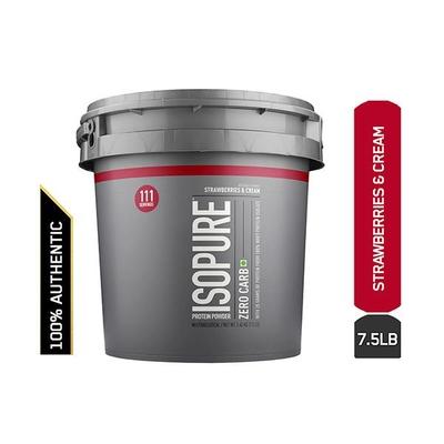 Isopure Zero Carb 100% Whey Protein Isolate Powder - Strawberries & Cream 7.5 lb - Whey Proteins