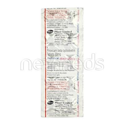 Dolonex Rapid 20mg Tablet 10'S - Pain relief-Nsa