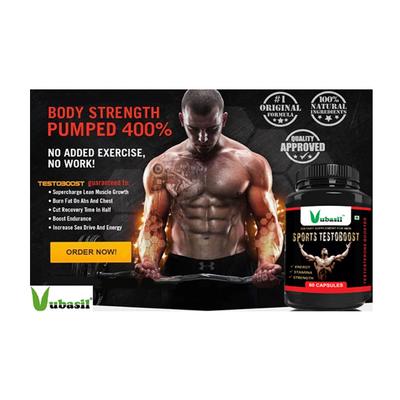 Vubasil Sports Testoboost Capsule (Pack of 2 x 60's) - Workout Essentials