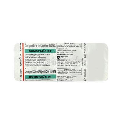 Domstal DT 5mg Tablet 10'S - Gastro Intestinal Motility Disorders-GIT