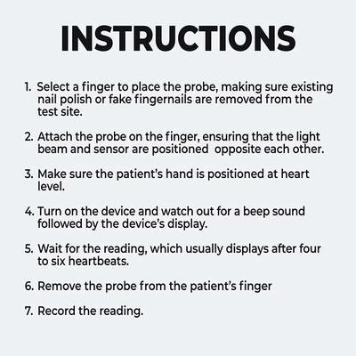 Vandelay Fingertip Digital Pulse Oximeter - White - Health Monitors And Equipment