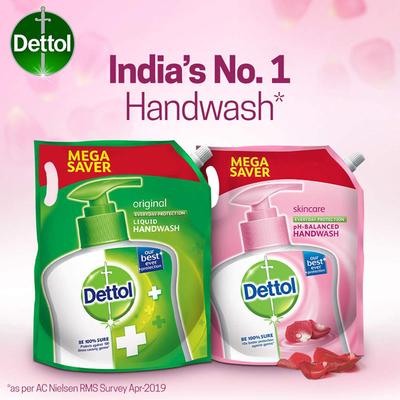 Dettol Skincare Everyday Protection pH Balanced Liquid Handwash Refill 1500 ml - Hand Sanitizer