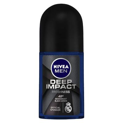Nivea Men Roll-On Deodorant Buy 2 Get 1 Free Combo Pack - Fresh active + Cool Kick + Deep Impact (Pack of 3 x 50 ml) - Men Deodorants/Roll-Ons
