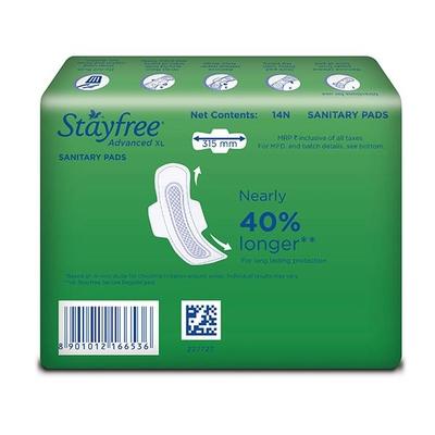 Stayfree Advanced Ultra-Comfort with Wings (XL) 14's - Sanitary Napkins