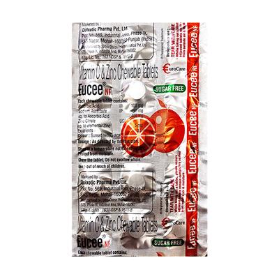 EUCEE NF SUGAR FREE ORANGE FLAVOUR Tablet 15's - Supplements-Vam