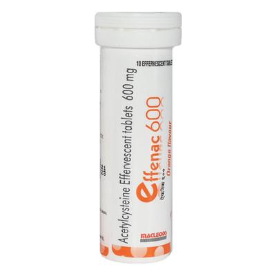EFFENAC 600 ORANGE FLAVOUR Effervescent Tablet 2X10's - Cough And Cold-Cou