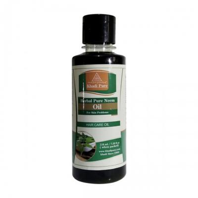 Khadi Pure Herbal Hair Oil - Pure Neem 210 ml - Hair Oils