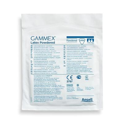 Ansell Gammex Latex Powdered Surgical Gloves Pair (6.5) 50's - Gloves - S