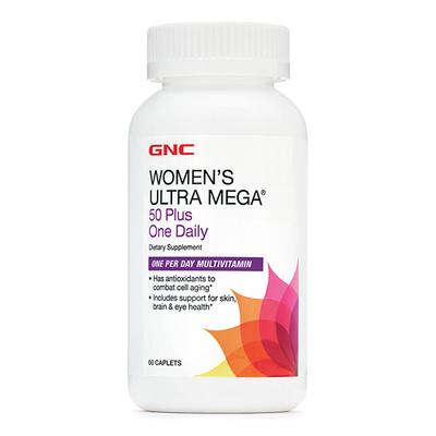 GNC Womens Ultra Mega 50 Plus One Daily Caplet 60's - Sexual Care