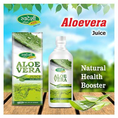Swadeshi Ayurved Aloevera With Fibre Juice 500 ml - Ayurvedic Juices