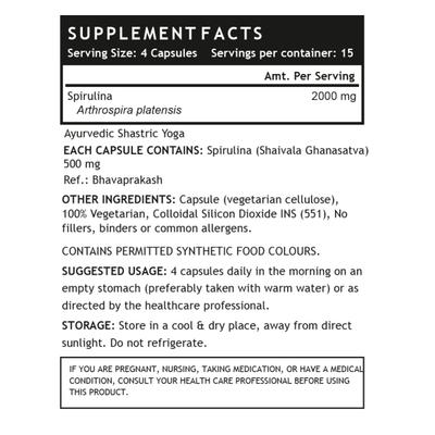 INLIFE Spirulina Capsules 60's - Vital Health