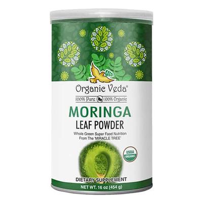Organic Veda Moringa Leaf Powder 454 gm - Pure Herbs