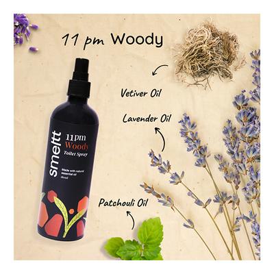smeltt 11 Pm Toilet Spray - Woody - Toilet Seat Sanitizer