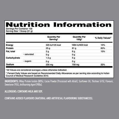Isopure Low Carb Protein Powder - Dutch Chocolate 7.5 lb 1's - Workout Essentials