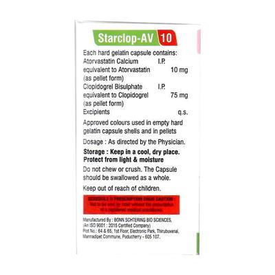 STARCLOP AV 10 Capsule 10's - High Cholesterol-Dys