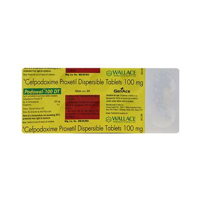 PODOWAL DT 100 Tablet 10's - Bacterial Infections-Cep