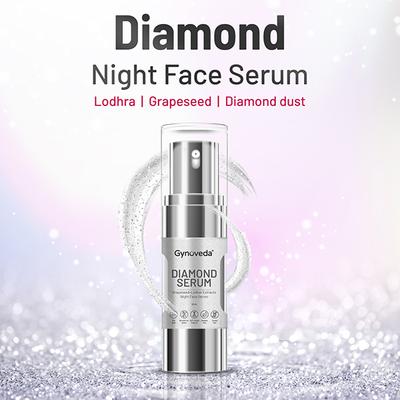 Gynoveda Diamond Night Face Serum - Grapeseed Lodhar Extract 30 ml - Speciality Medicines