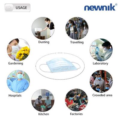 Newnik Disposable 3-Ply Face Mask - Blue 100's - Face Mask