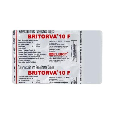 Britorva 10 F Tablet 15'S - High Cholesterol-Dys