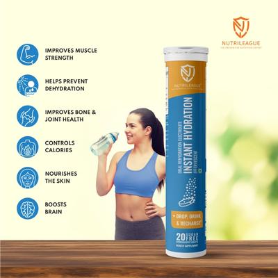 Nutrileague Instant Hydration Effervescent Tablet 20's - Multi-Vitamins