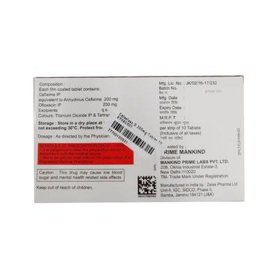Cefaclass O 200mg Tablet 10'S - Bacterial Infections-Cep