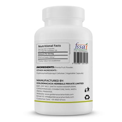 Goldenacacia Herrbals Amla 500 mg Capsule 240's - Pure Herbs