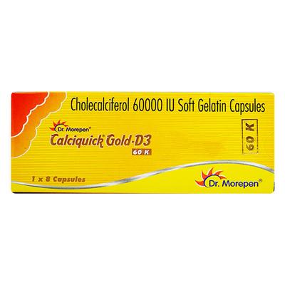 CALCIQUICK GOLD D3 60k Capsule 8's - Supplements-Vic