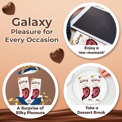 Galaxy Milk Chocolate Bar - Cookie Crumble 96 gm - Nutritional Bars